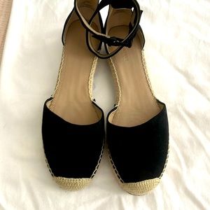 Suede and tan espadrilles- Nordstrom Signature Brand like new! Size 8.5